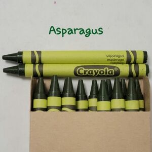 16ct Crayola Crayons (Asperagus) Single Color Bulk Lot
